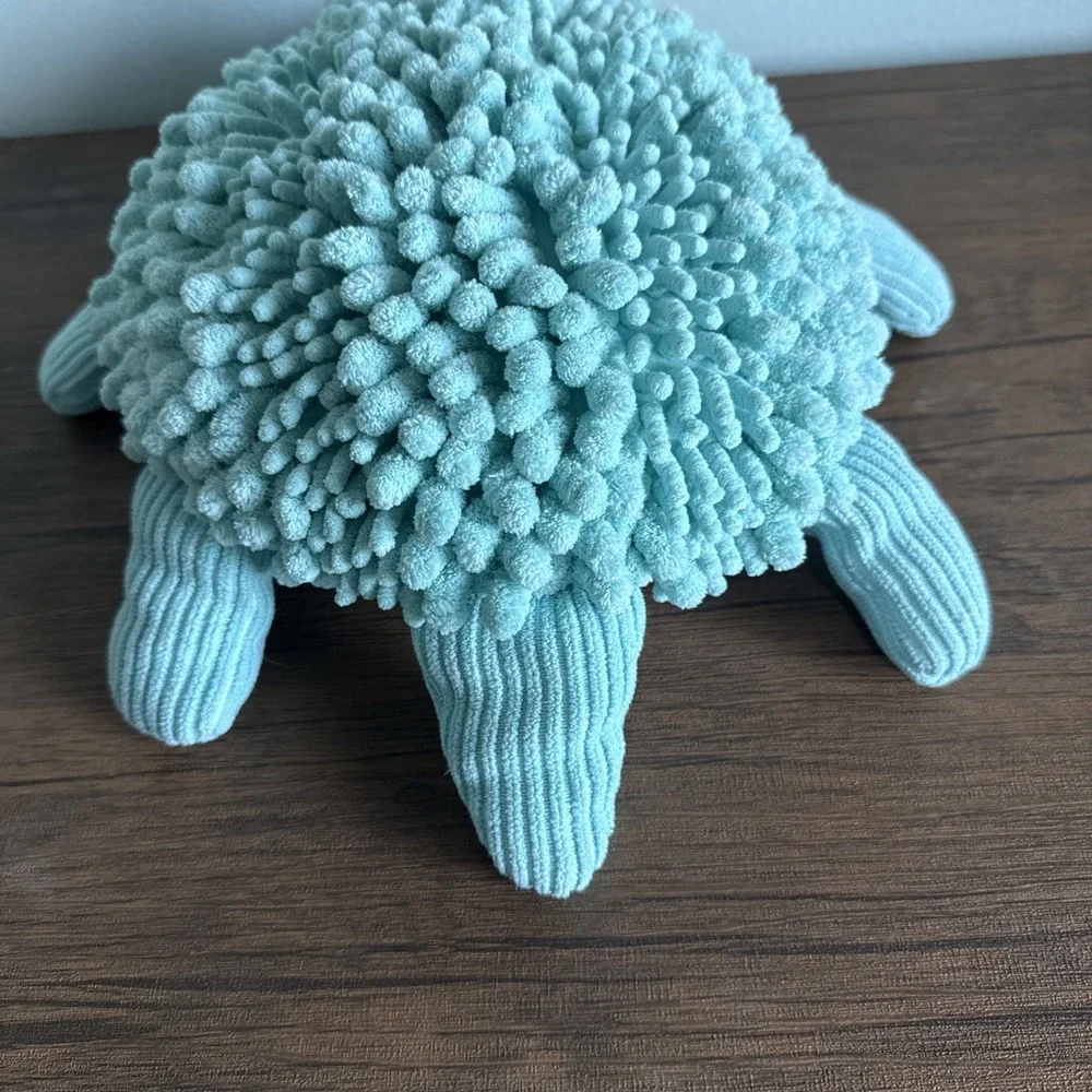 Norwex Kids Pet To Dry Hand Towel Sea Turtle Chenille Microfiber BacLock EXC